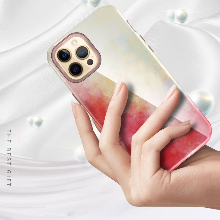 For iPhone 12 / 12 Pro Varnishing Water Stick TPU + Hard Plastic Shockproof Protective Case