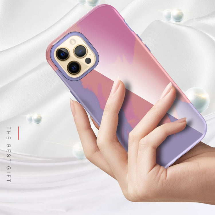 For iPhone 12 / 12 Pro Varnishing Water Stick TPU + Hard Plastic Shockproof Protective Case