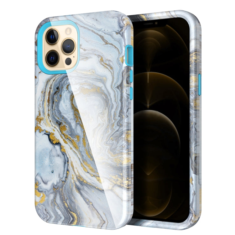 For iPhone 12 Pro Max Varnishing Water Stick TPU + Hard Plastic Shockproof Protective Case