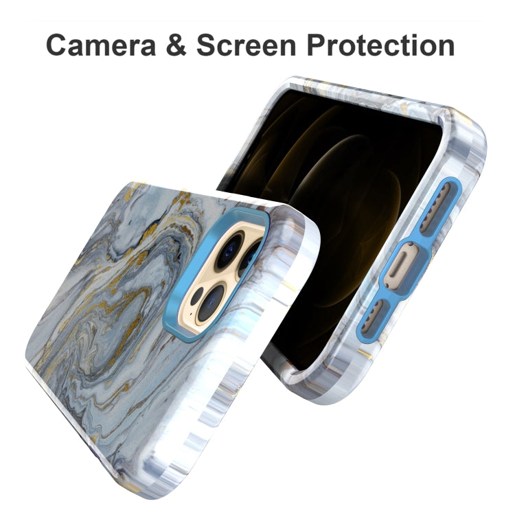 For iPhone 12 Pro Max Varnishing Water Stick TPU + Hard Plastic Shockproof Protective Case