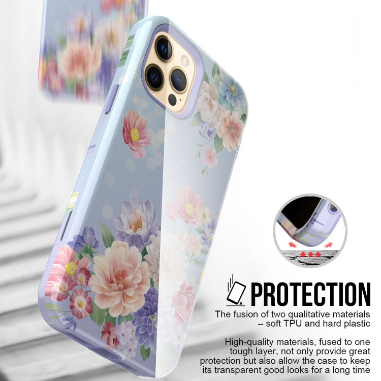 For iPhone 12 Pro Max Varnishing Water Stick TPU + Hard Plastic Shockproof Protective Case