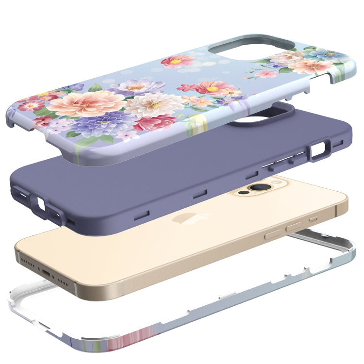 For iPhone 12 Pro Max Varnishing Water Stick TPU + Hard Plastic Shockproof Protective Case
