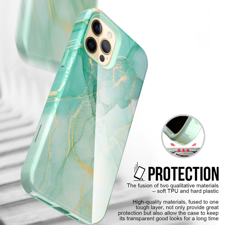 For iPhone 12 Pro Max Varnishing Water Stick TPU + Hard Plastic Shockproof Protective Case