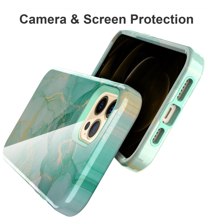 For iPhone 12 Pro Max Varnishing Water Stick TPU + Hard Plastic Shockproof Protective Case