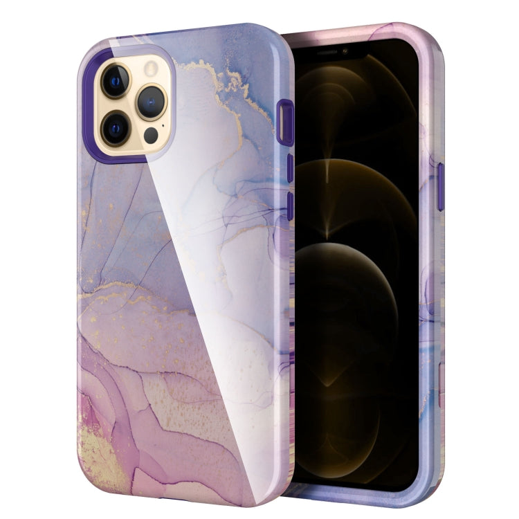 For iPhone 12 Pro Max Varnishing Water Stick TPU + Hard Plastic Shockproof Protective Case