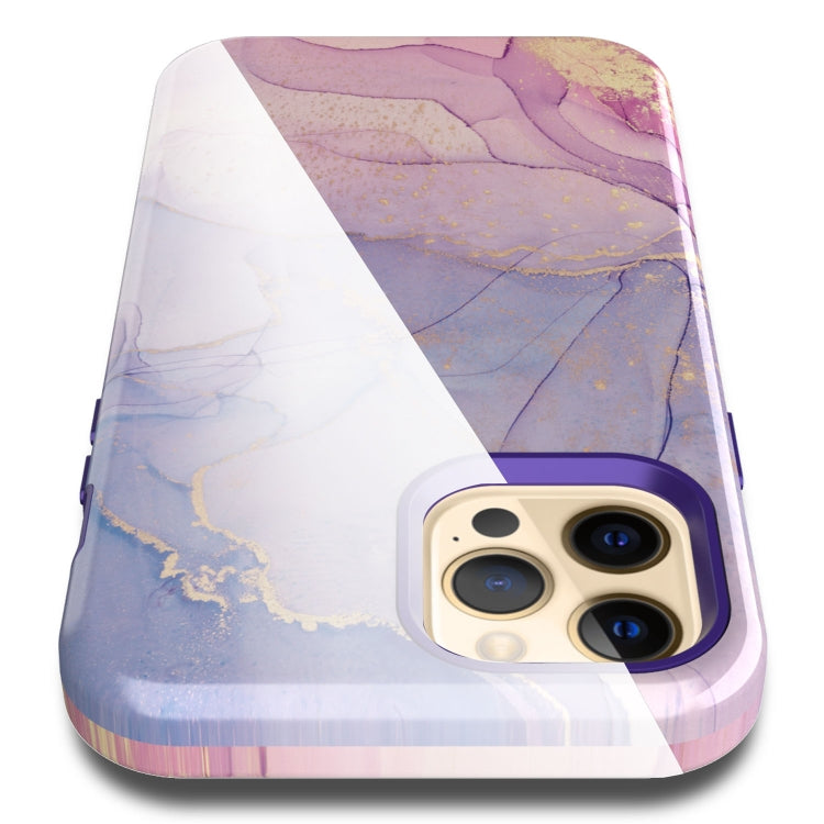 For iPhone 12 Pro Max Varnishing Water Stick TPU + Hard Plastic Shockproof Protective Case