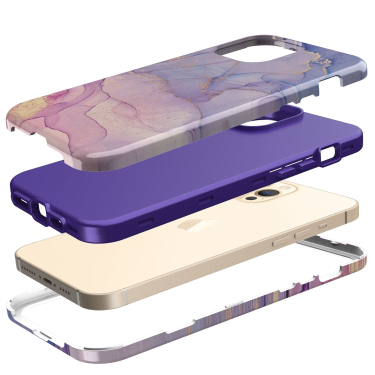 For iPhone 12 Pro Max Varnishing Water Stick TPU + Hard Plastic Shockproof Protective Case