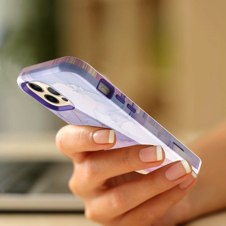 For iPhone 12 Pro Max Varnishing Water Stick TPU + Hard Plastic Shockproof Protective Case