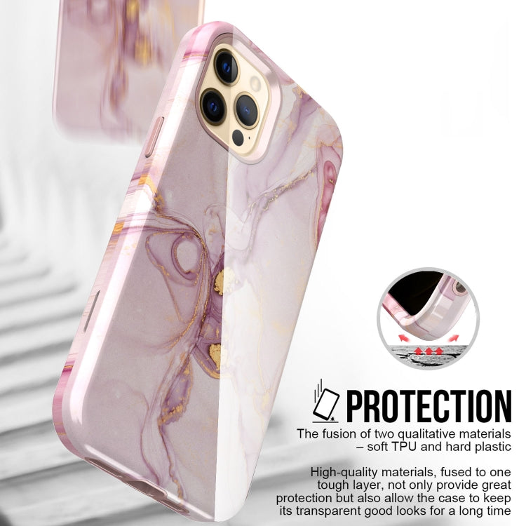 For iPhone 12 Pro Max Varnishing Water Stick TPU + Hard Plastic Shockproof Protective Case