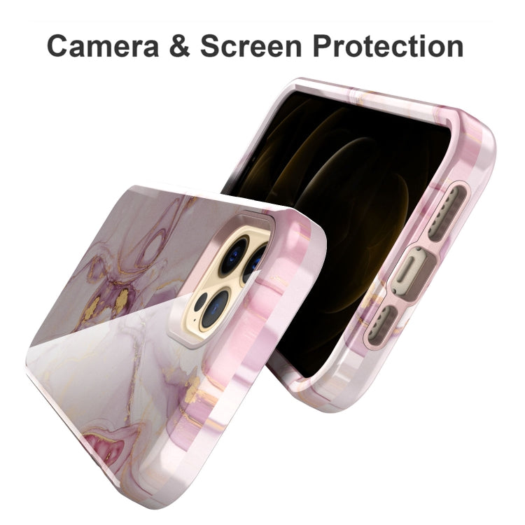 For iPhone 12 Pro Max Varnishing Water Stick TPU + Hard Plastic Shockproof Protective Case