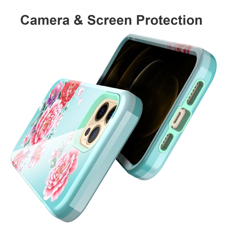 For iPhone 12 Pro Max Varnishing Water Stick TPU + Hard Plastic Shockproof Protective Case