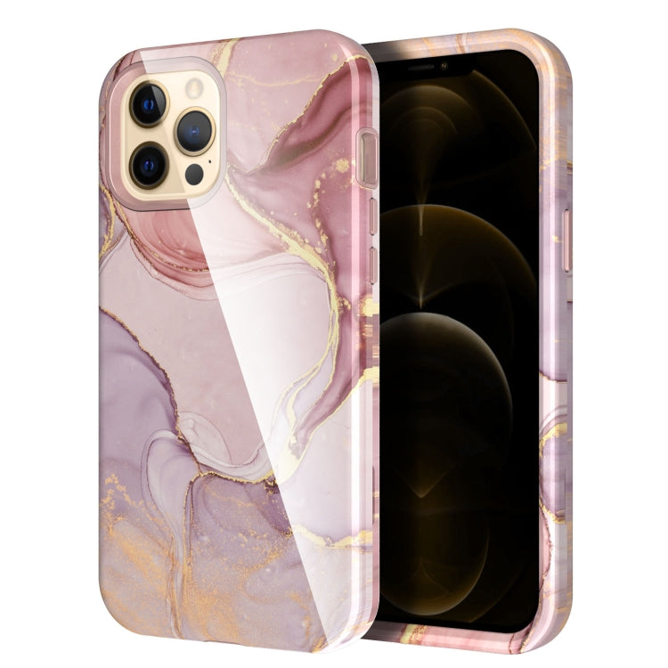 For iPhone 12 Pro Max Varnishing Water Stick TPU + Hard Plastic Shockproof Protective Case