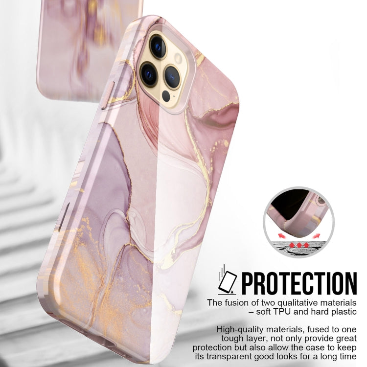 For iPhone 12 Pro Max Varnishing Water Stick TPU + Hard Plastic Shockproof Protective Case