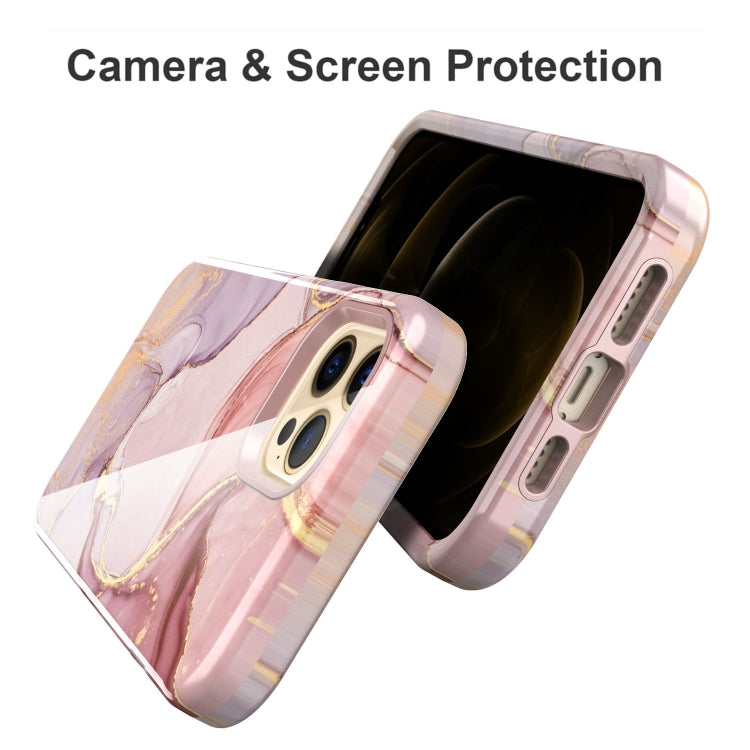 For iPhone 12 Pro Max Varnishing Water Stick TPU + Hard Plastic Shockproof Protective Case