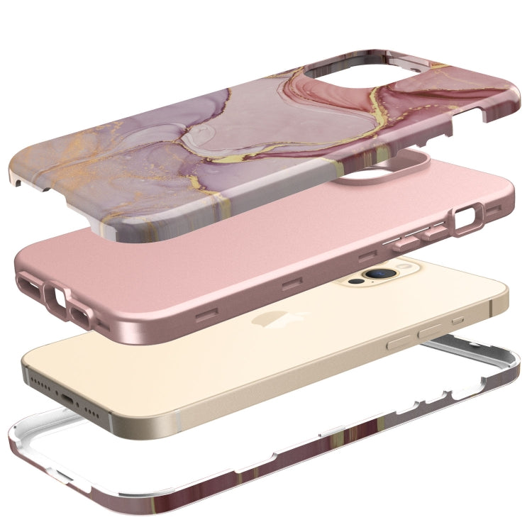 For iPhone 12 Pro Max Varnishing Water Stick TPU + Hard Plastic Shockproof Protective Case
