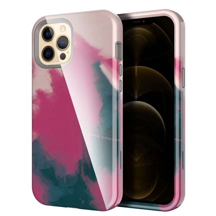 For iPhone 12 Pro Max Varnishing Water Stick TPU + Hard Plastic Shockproof Protective Case