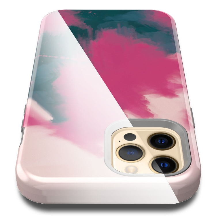 For iPhone 12 Pro Max Varnishing Water Stick TPU + Hard Plastic Shockproof Protective Case