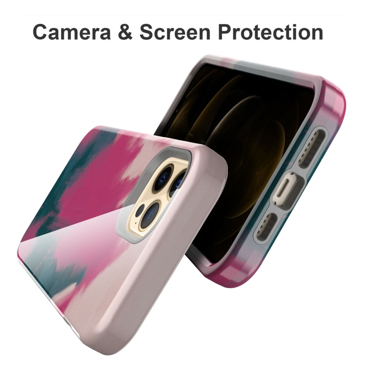 For iPhone 12 Pro Max Varnishing Water Stick TPU + Hard Plastic Shockproof Protective Case