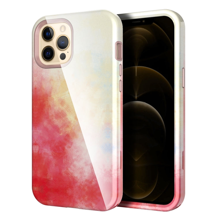 For iPhone 12 Pro Max Varnishing Water Stick TPU + Hard Plastic Shockproof Protective Case