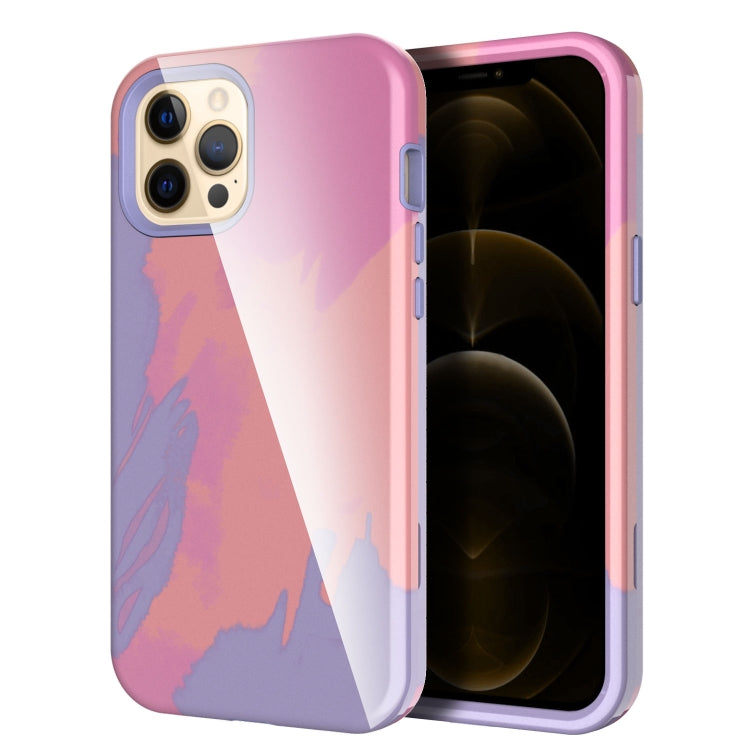 For iPhone 12 Pro Max Varnishing Water Stick TPU + Hard Plastic Shockproof Protective Case