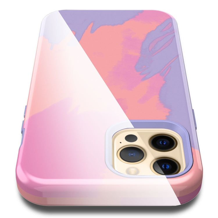 For iPhone 12 Pro Max Varnishing Water Stick TPU + Hard Plastic Shockproof Protective Case