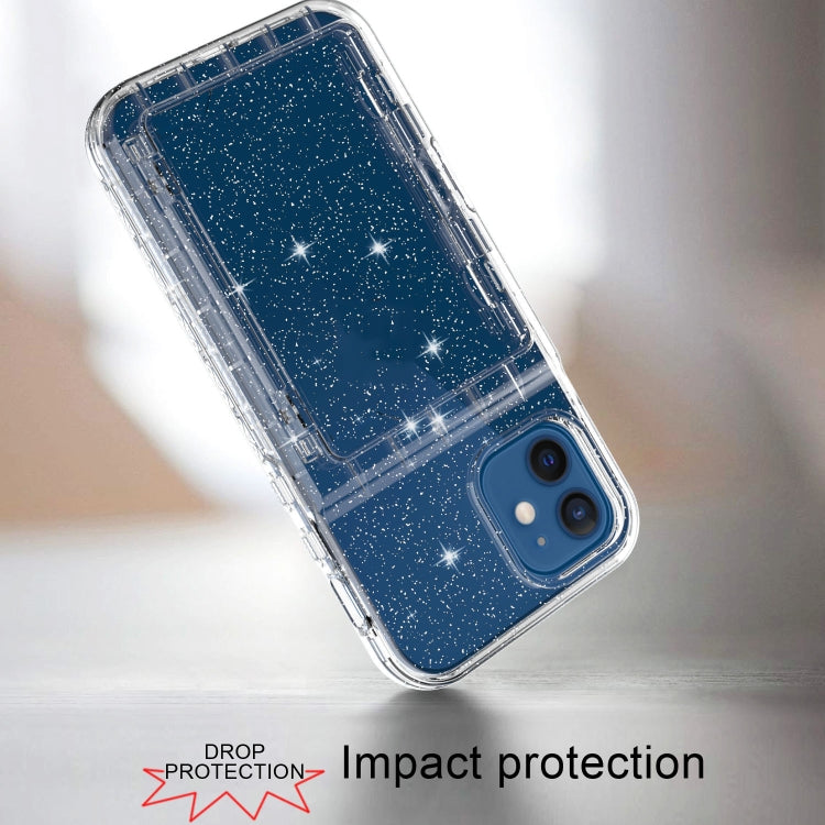 For iPhone 12 mini Shockproof PC + TPU Protective Case with Card Slots & Mirror