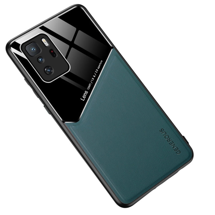 For Xiaomi Redmi Note 10 Pro 5G All-inclusive Leather + Organic Glass Protective Case with Metal Iron Sheet
