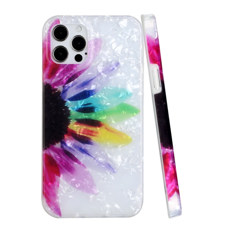 For iPhone 12 mini Shell Texture Pattern Full-coverage TPU Shockproof Protective Case