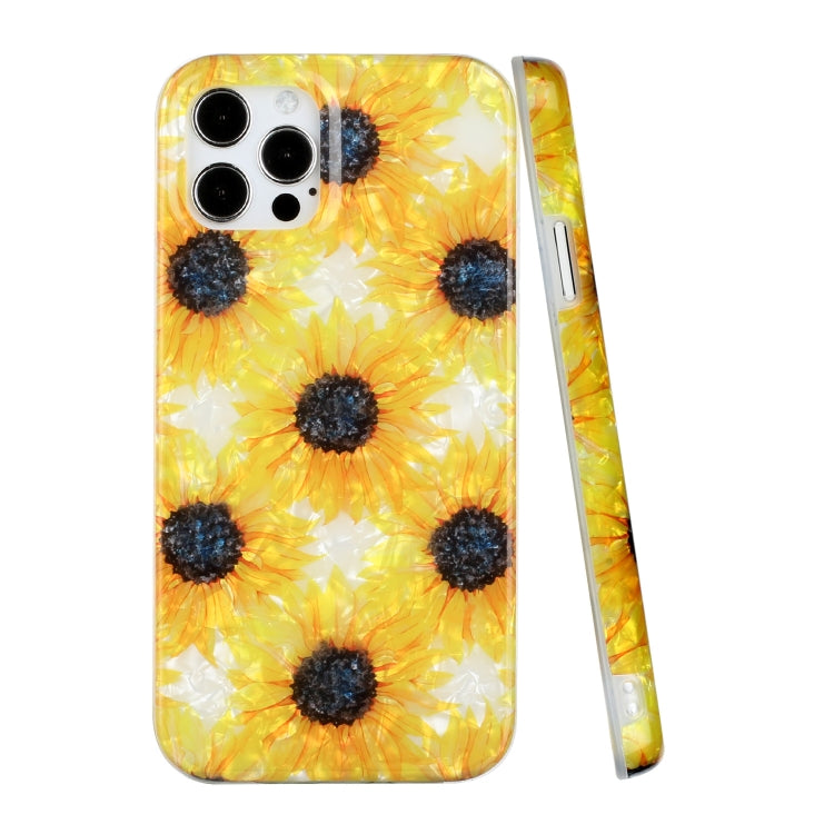 For iPhone 12 mini Shell Texture Pattern Full-coverage TPU Shockproof Protective Case