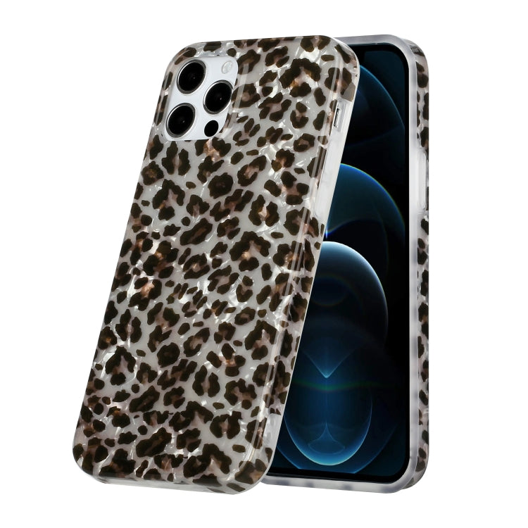 For iPhone 12 Pro Max Shell Texture Pattern Full-coverage TPU Shockproof Protective Case