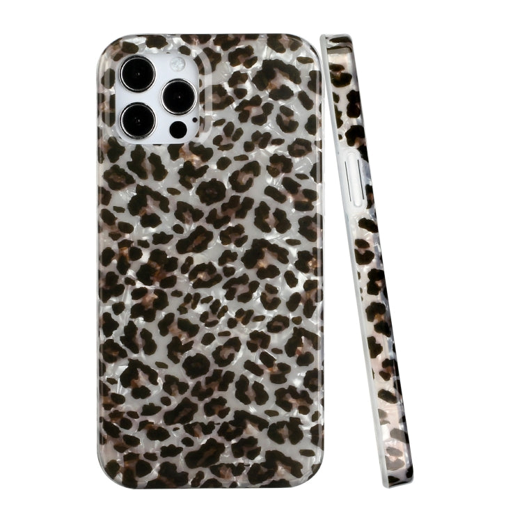 For iPhone 12 Pro Max Shell Texture Pattern Full-coverage TPU Shockproof Protective Case