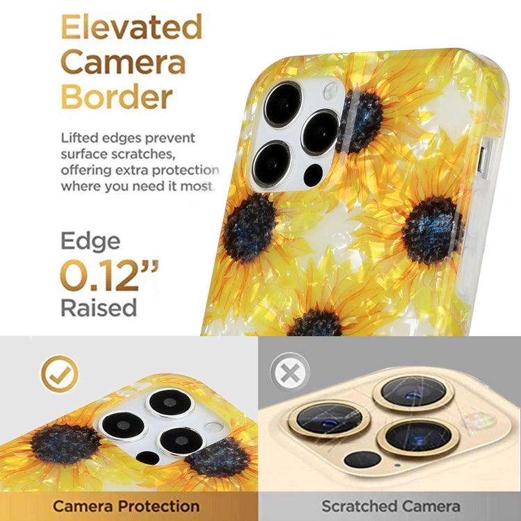 For iPhone 11 Pro Max Shell Texture Pattern Full-coverage TPU Shockproof Protective Case
