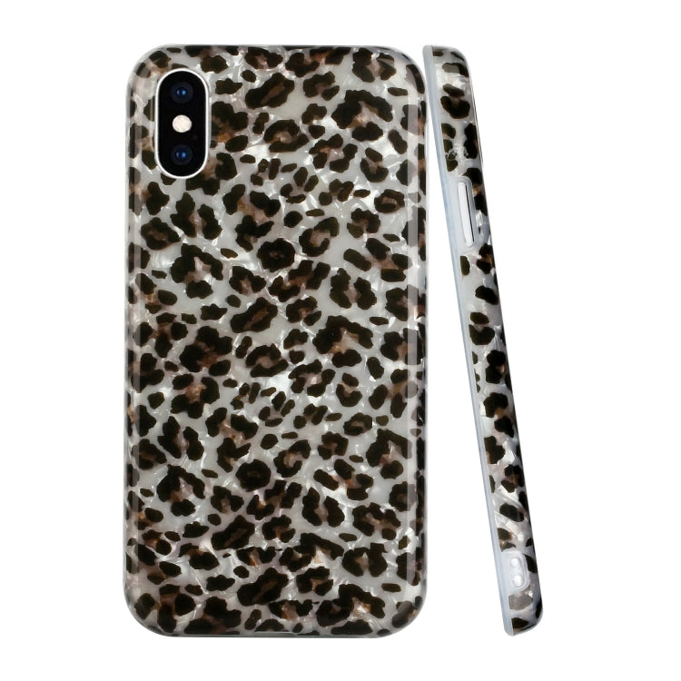 For iPhone X / XS Shell Texture Pattern Full-coverage TPU Shockproof Protective Case