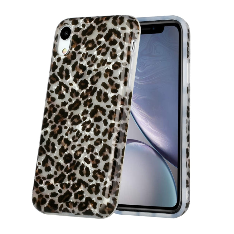 For iPhone XR Shell Texture Pattern Full-coverage TPU Shockproof Protective Case