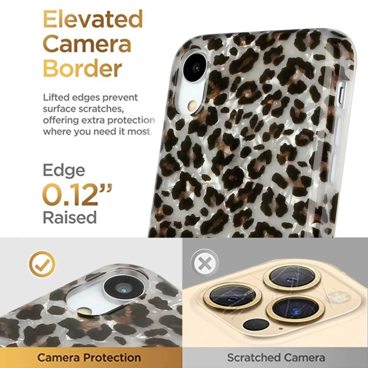 For iPhone XR Shell Texture Pattern Full-coverage TPU Shockproof Protective Case