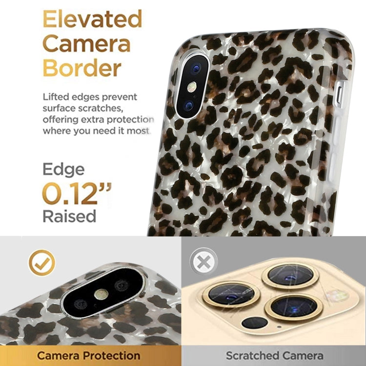 For iPhone XS Max Shell Texture Pattern Full-coverage TPU Shockproof Protective Case