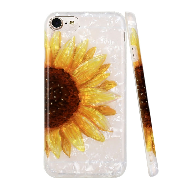 For iPhone SE 2022 / SE 2020 / 8 / 7 Shell Texture Pattern Full-coverage TPU Shockproof Protective Case