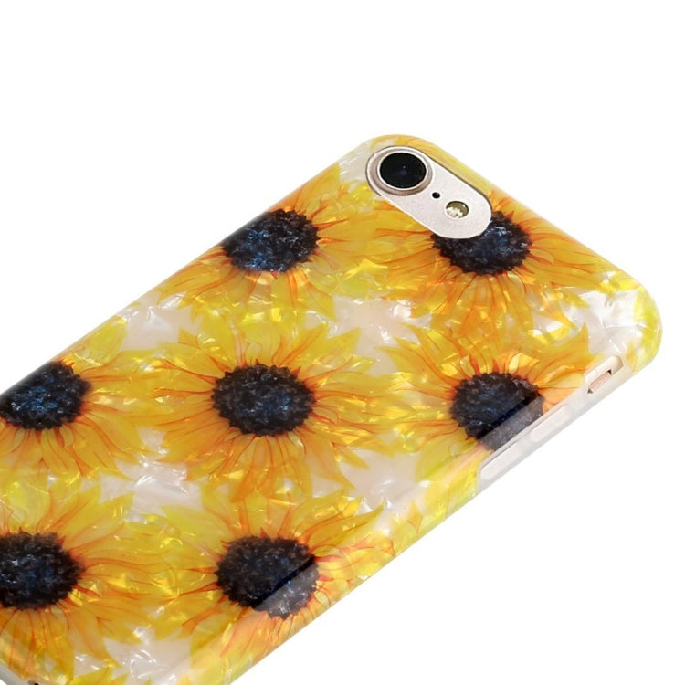 For iPhone SE 2022 / SE 2020 / 8 / 7 Shell Texture Pattern Full-coverage TPU Shockproof Protective Case