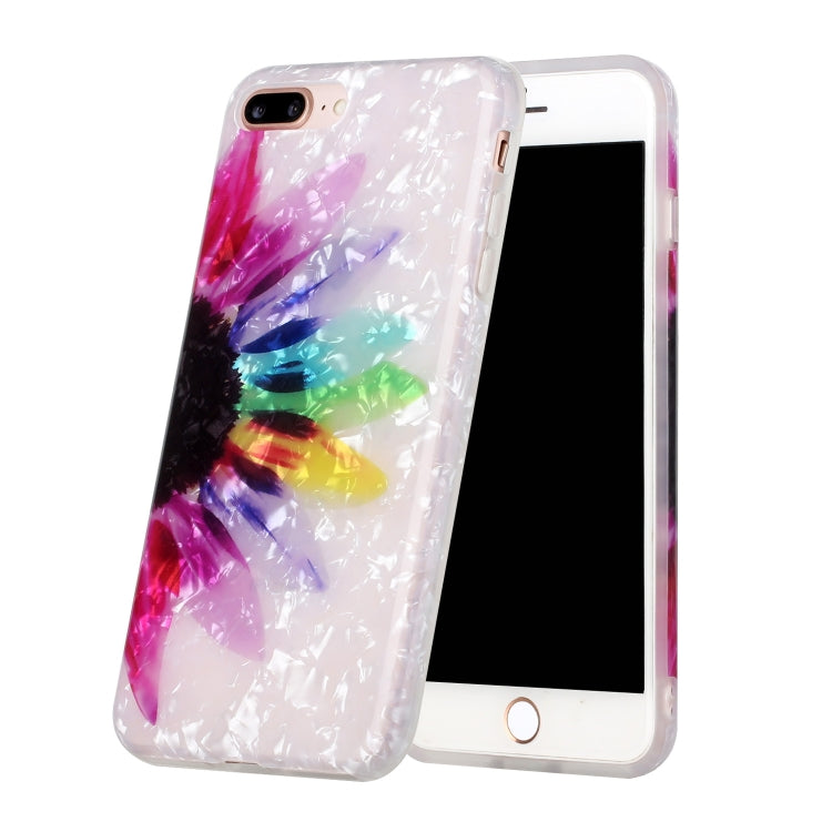Shell Texture Pattern Full-coverage TPU Shockproof Protective Case For iPhone 7 Plus / 8 Plus