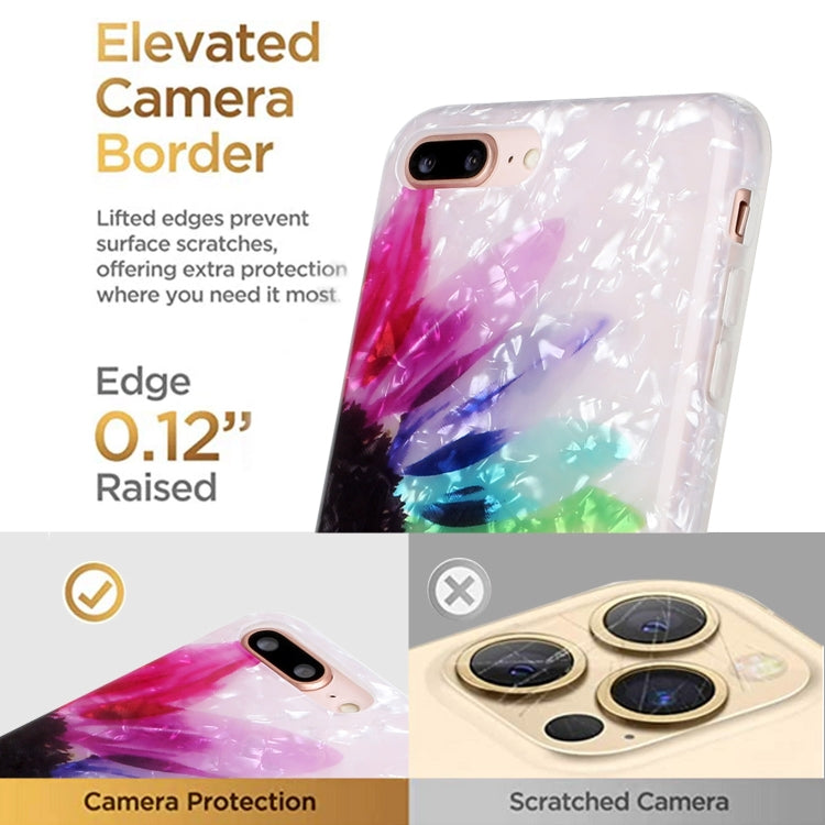 Shell Texture Pattern Full-coverage TPU Shockproof Protective Case For iPhone 7 Plus / 8 Plus
