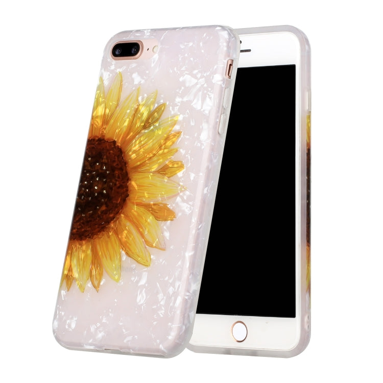 Shell Texture Pattern Full-coverage TPU Shockproof Protective Case For iPhone 7 Plus / 8 Plus