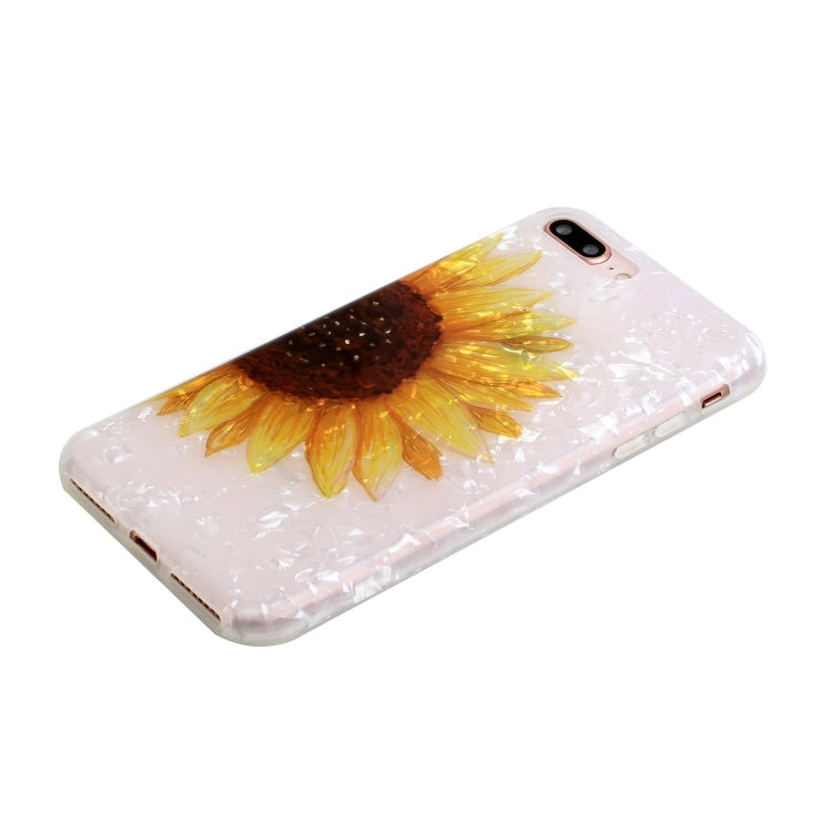 Shell Texture Pattern Full-coverage TPU Shockproof Protective Case For iPhone 7 Plus / 8 Plus