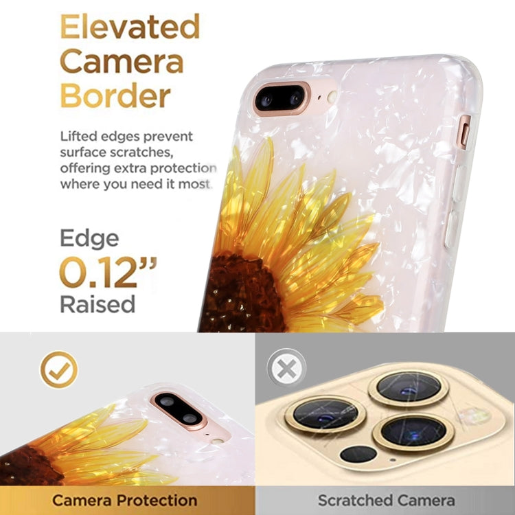 Shell Texture Pattern Full-coverage TPU Shockproof Protective Case For iPhone 7 Plus / 8 Plus