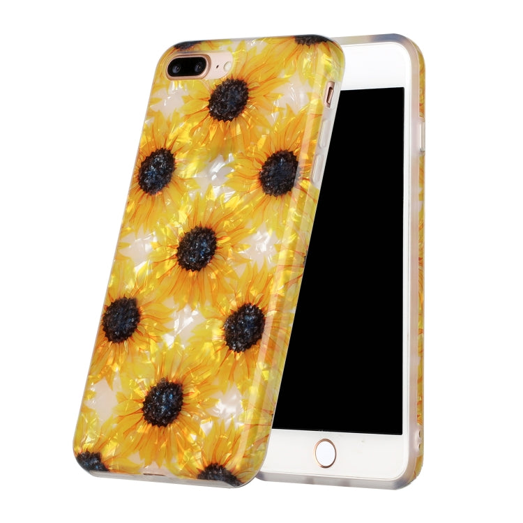 Shell Texture Pattern Full-coverage TPU Shockproof Protective Case For iPhone 7 Plus / 8 Plus