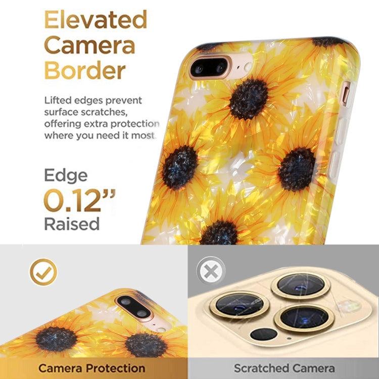 Shell Texture Pattern Full-coverage TPU Shockproof Protective Case For iPhone 7 Plus / 8 Plus