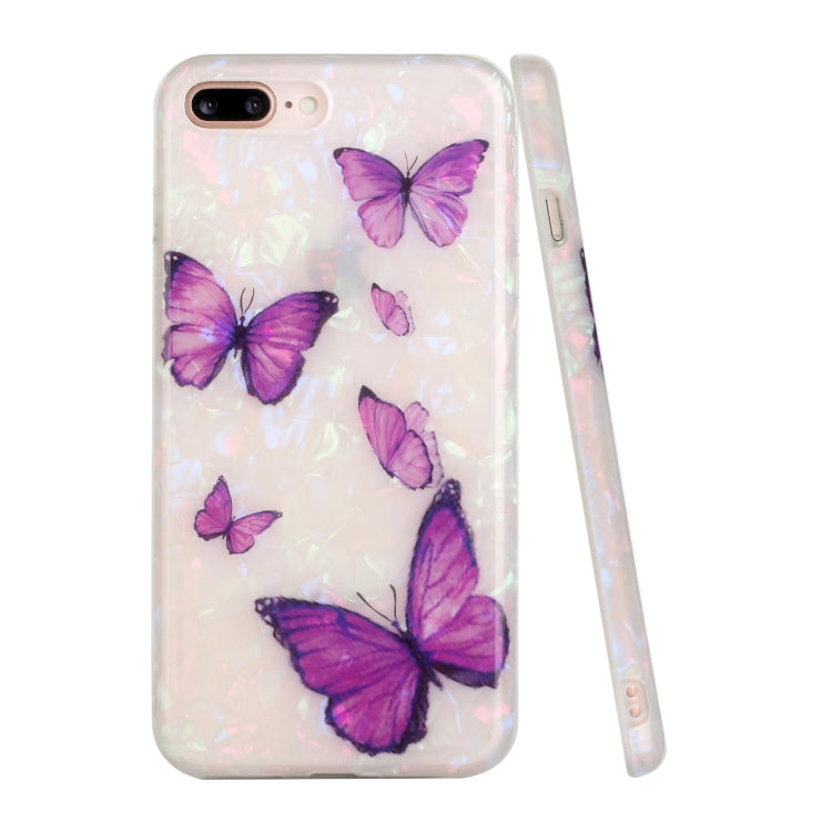 Shell Texture Pattern Full-coverage TPU Shockproof Protective Case For iPhone 7 Plus / 8 Plus