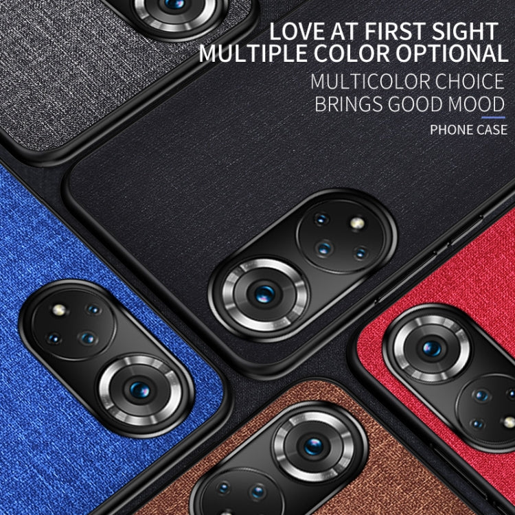 For Honor 50 Shockproof Cloth Texture PC + TPU Protective Case