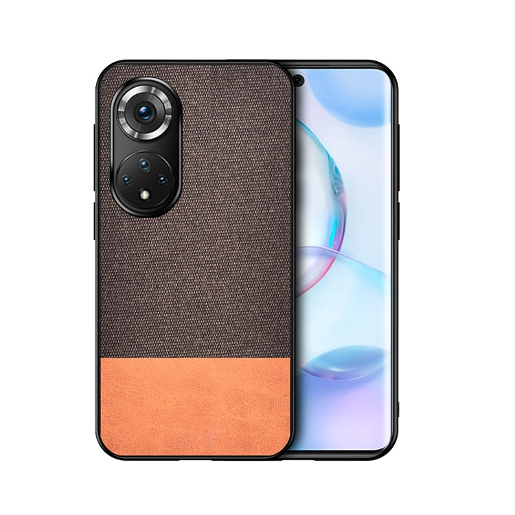 For Honor 50 Shockproof Splicing PU + Cloth Texture PC + TPU Protective Case