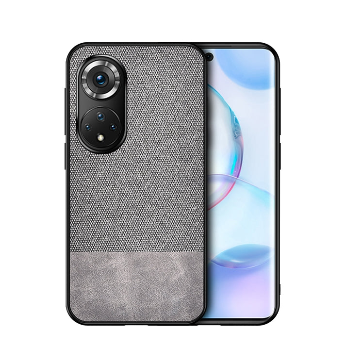 For Honor 50 Shockproof Splicing PU + Cloth Texture PC + TPU Protective Case