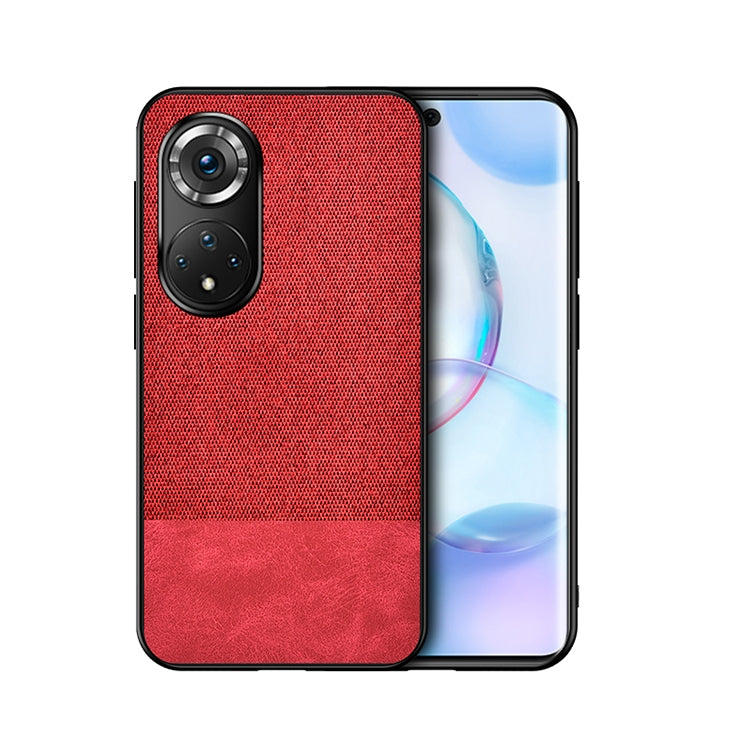 For Honor 50 Shockproof Splicing PU + Cloth Texture PC + TPU Protective Case